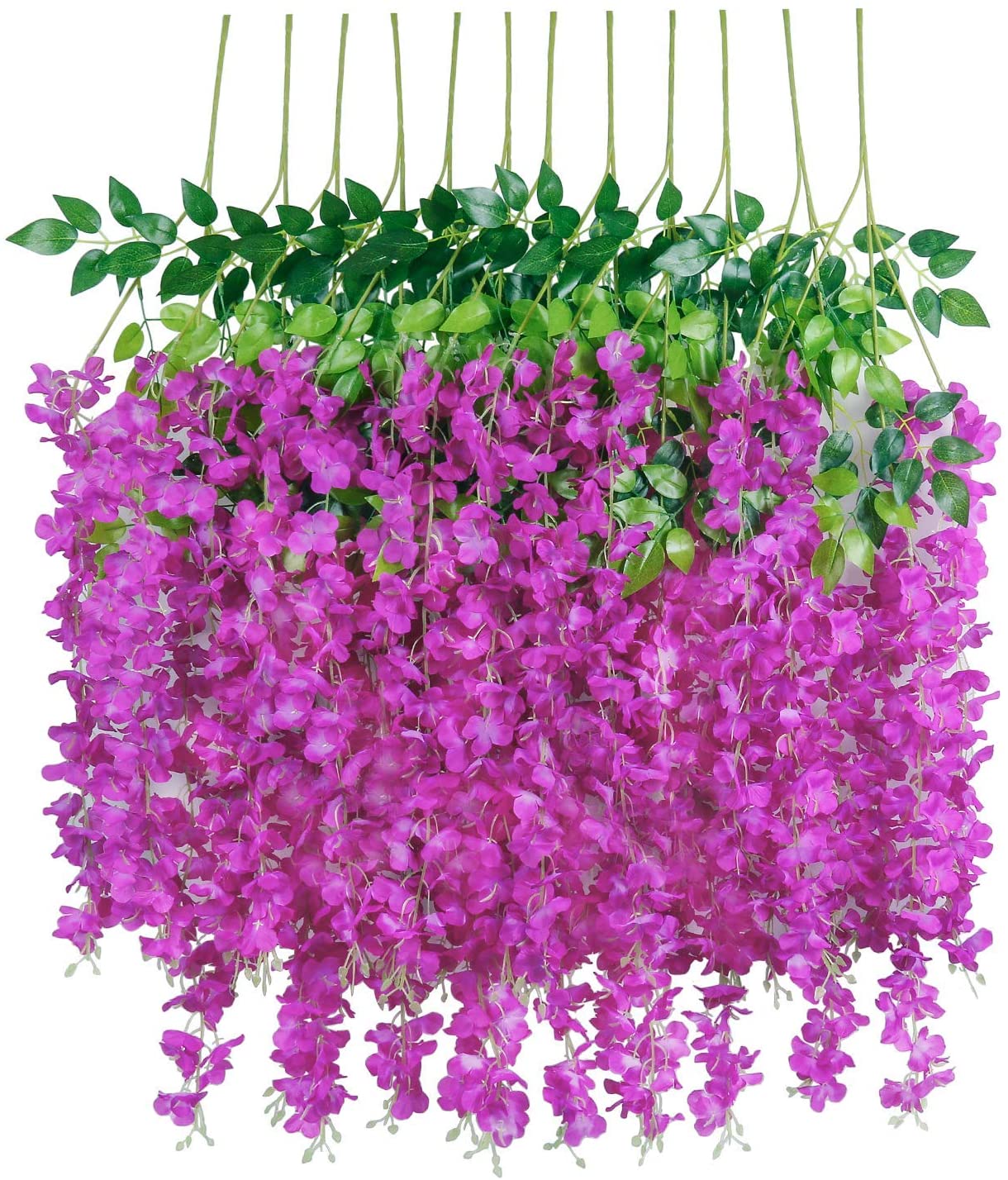 Lote 12 Wisteria Colgante con Follaje YBL001