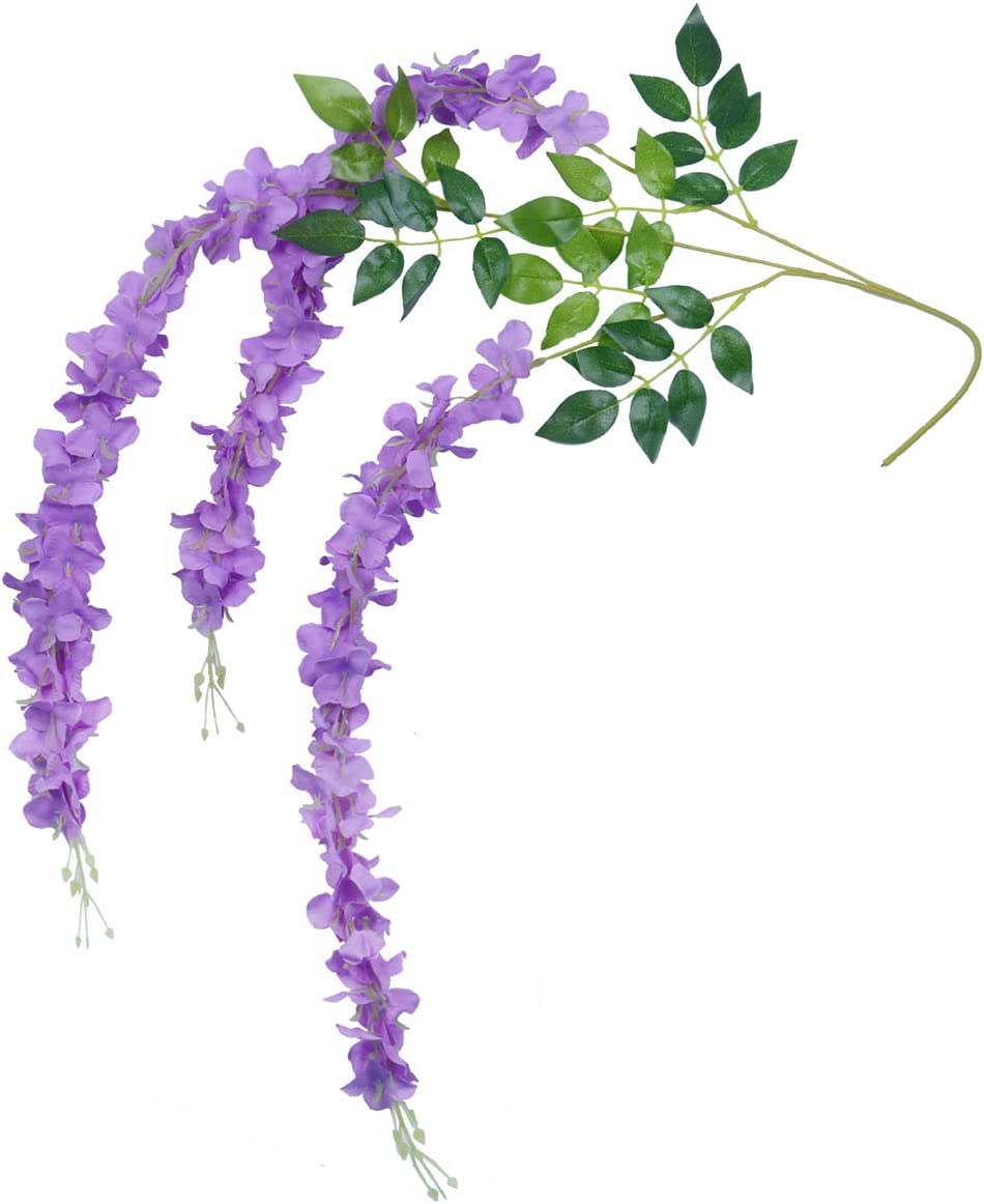 Lote 12 Wisteria Colgante con Follaje YBL001