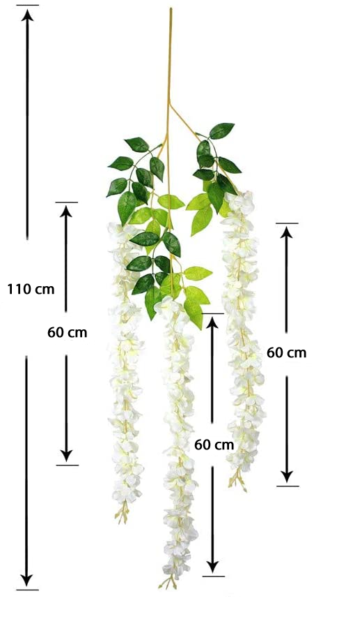 Lote 12 Wisteria Colgante con Follaje YBL001