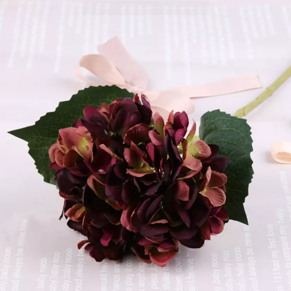 Vara de Hortensias con Hojas YBL029