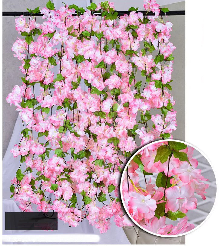 Guía Enredadera Flor de Cerezo con Hojas YBL012